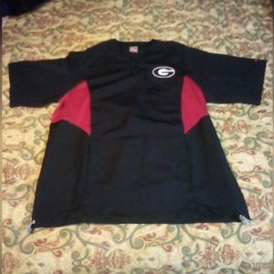 Nike Georgia Bulldogs UGA Team Pullover Fit Dry Performance Shirt Men's M Black